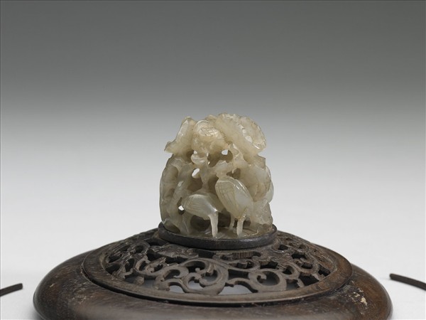 汀渚鷺鷥紋玉頂