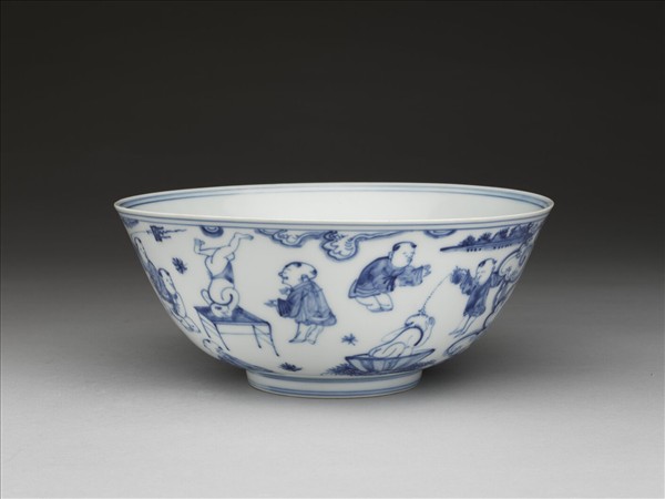 青花嬰戲圖碗