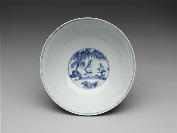 青花嬰戲圖碗
