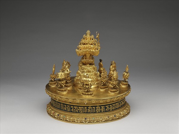 鑲嵌銅鍍金壇城