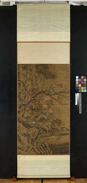 元人歲朝百爵　軸