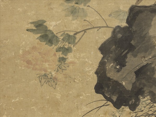 明王維烈蓉塘秋鴨圖　軸