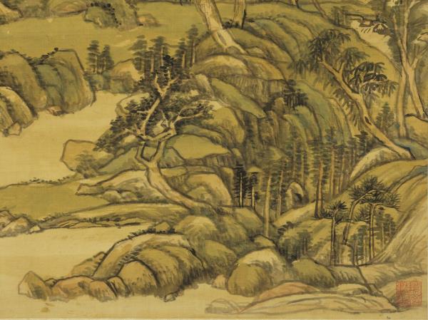 清王原祁春雲出岫　軸