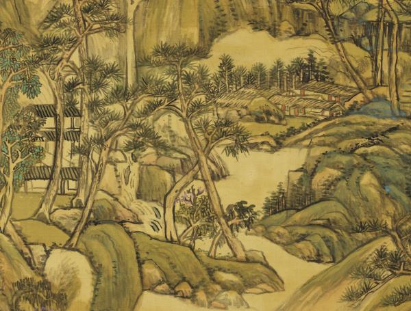 清王原祁春雲出岫　軸