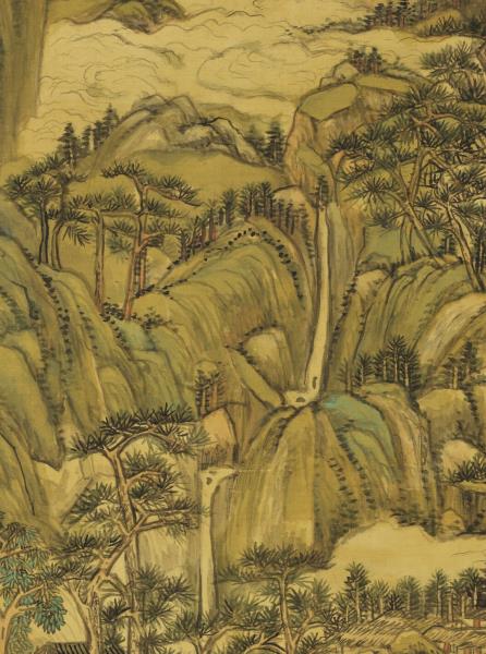 清王原祁春雲出岫　軸