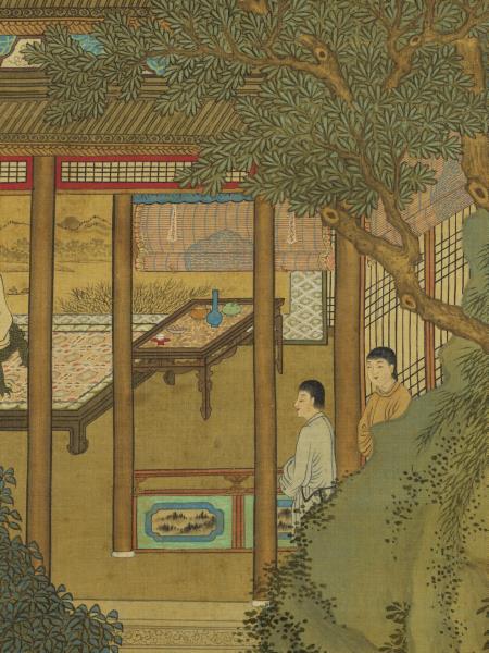 明仇英晝錦堂　軸