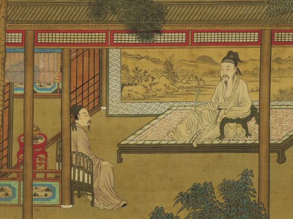 明仇英晝錦堂　軸