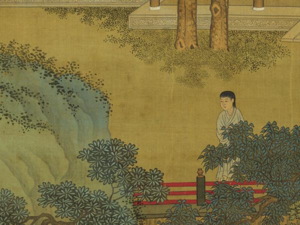 明仇英晝錦堂　軸