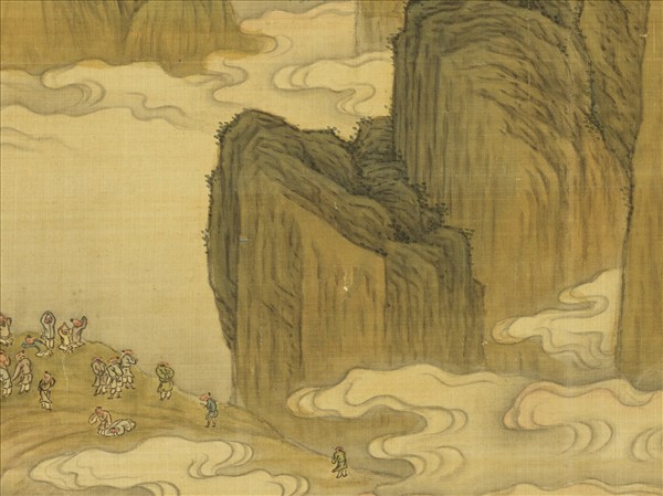 清高其佩海天出日圖　軸