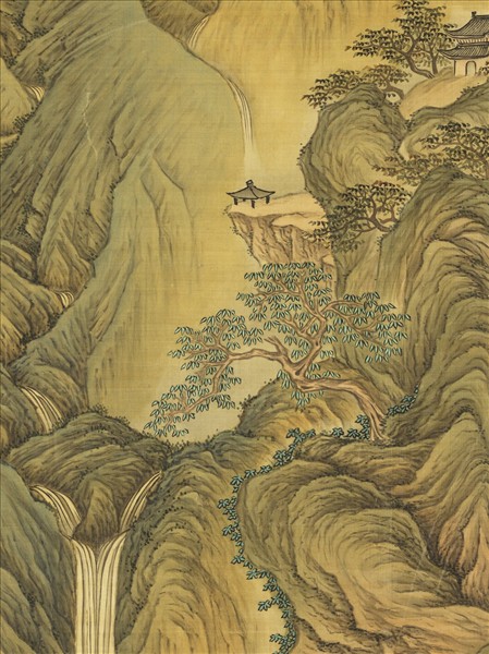 清高其佩海天出日圖　軸