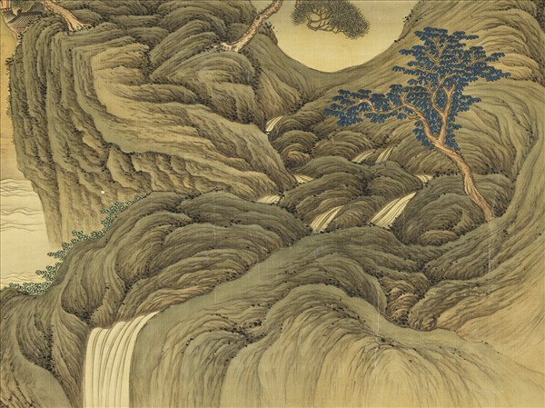 清高其佩海天出日圖　軸