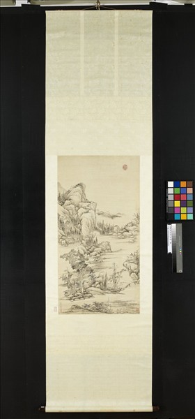 清錢維城漁汀秋霽　軸