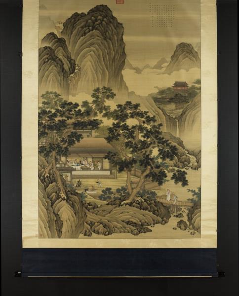 清黃應諶陋室銘圖　軸