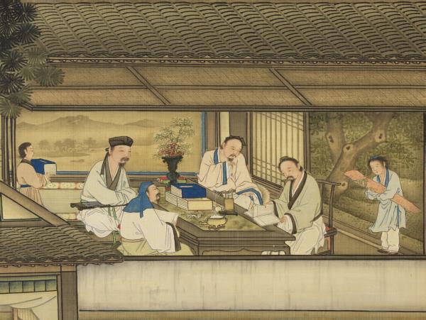 清黃應諶陋室銘圖　軸