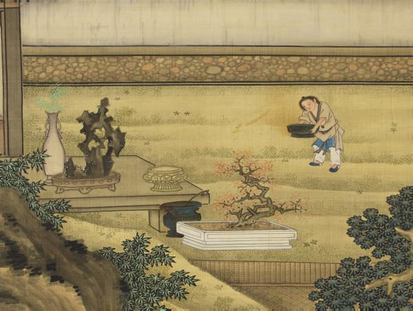 清黃應諶陋室銘圖　軸