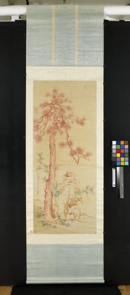 清徐揚赤松黃石二仙圖　軸