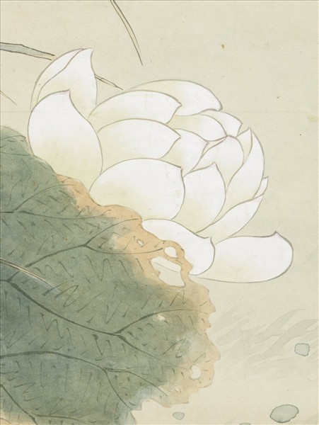 清沈煥蓮塘魚戲　軸