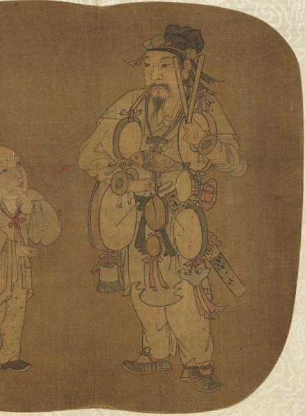 煙雲集繪第三冊　冊　宋蘇漢臣雜技戲孩