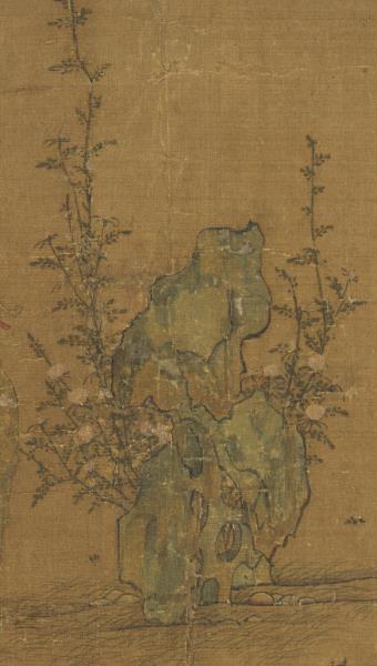 集古名繪　冊　宋錢選招涼仕女