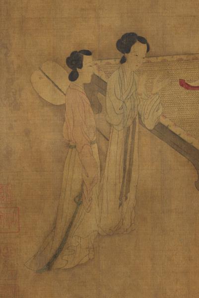 墨林拔萃　冊　唐張萱明皇合樂圖