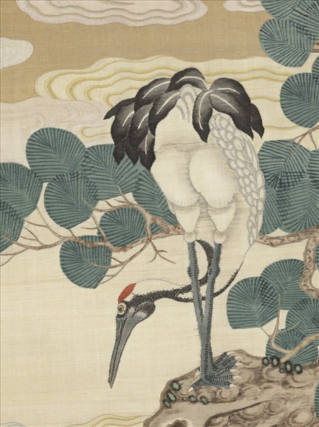 無名氏緙絲松鶴　軸