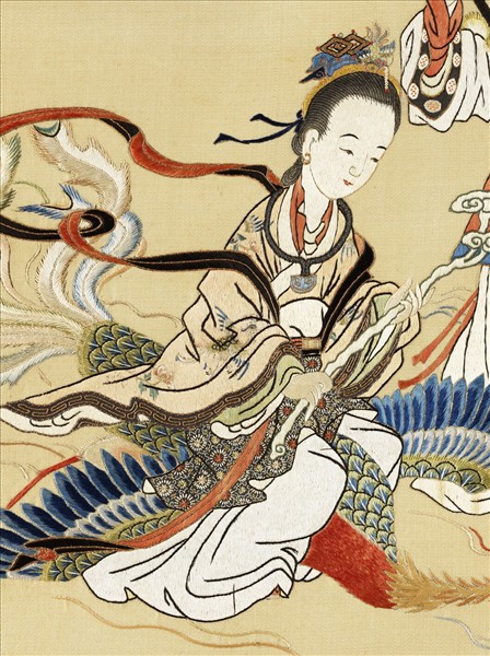 清繡線瑤池上壽圖　軸