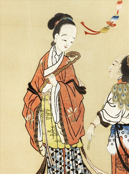 清繡線瑤池上壽圖　軸