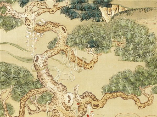 清繡線瑤池上壽圖　軸