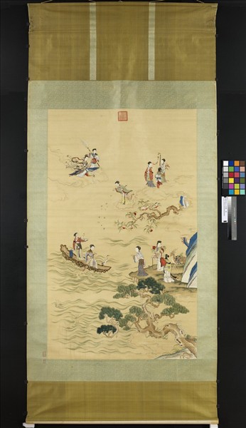 清繡線瑤池上壽圖　軸