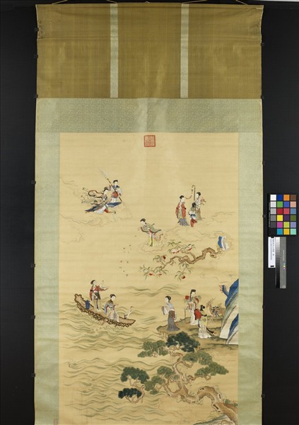 清繡線瑤池上壽圖　軸