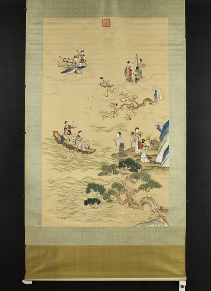 清繡線瑤池上壽圖　軸