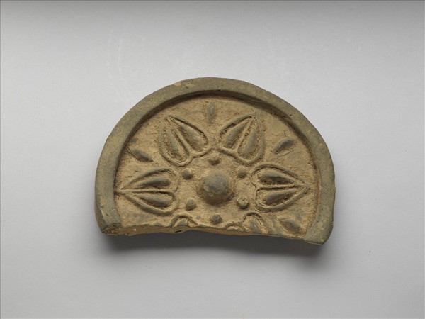 蓮紋瓦當殘片