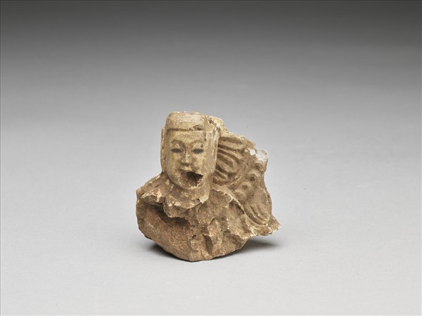 第二寺殘石佛頭