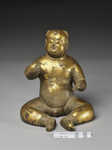 銅鍍金童子