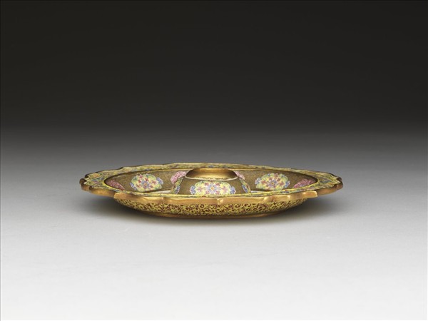 金胎西洋畫琺瑯盤