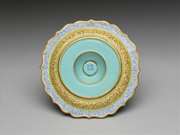 金胎西洋畫琺瑯盤