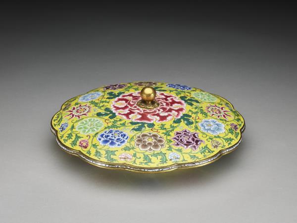 きなこ☆送料無料　18世紀フランス　総手描き　描画七宝/銅胎画琺瑯　鉢 きなこ☆様専用送料無料 18世紀フランス 総手描き 描画七宝/銅胎画