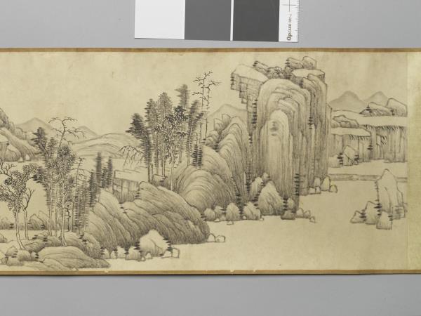 仿王紱溪山無盡圖 卷