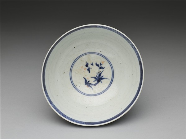 有田窯 青花五彩櫻花紋碗