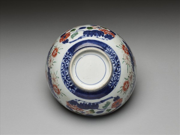 有田窯 青花五彩櫻花紋碗