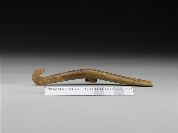 骨嵌綠松石龍紋帶鉤