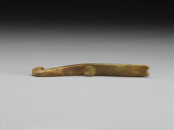 骨嵌綠松石龍紋帶鉤