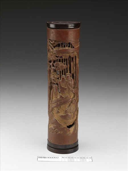 竹雕竹林七賢香熏