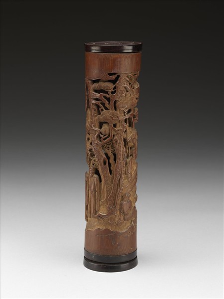 竹雕竹林七賢香熏