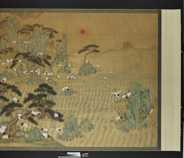 清張愷張維明松鶴圖　軸