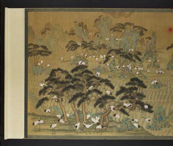 清張愷張維明松鶴圖　軸