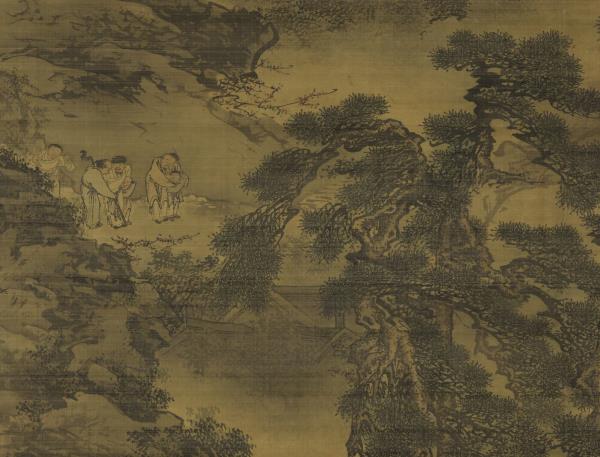 明戴進春酣圖　軸