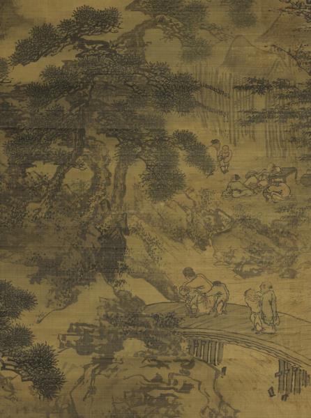 明戴進春酣圖　軸