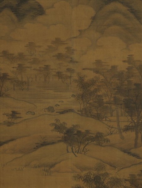 元人秋林瑞靄　軸