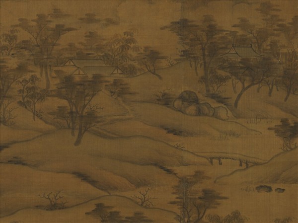 元人秋林瑞靄　軸